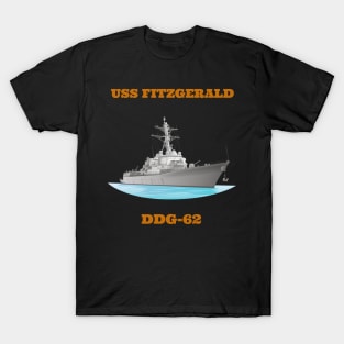 Fitzgerald DDG-62 Destroyer Ship T-Shirt